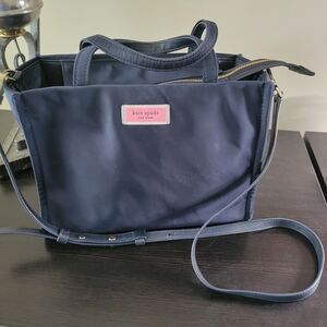 Kate Spade Navy Blue Nylon Medium Women's Bag